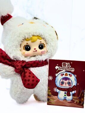 Samuel Christmas Lullaby Snowman Plush Apple Scent